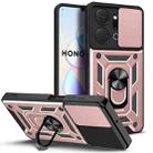 For Honor X7a 5G Sliding Camera Cover Design TPU+PC Phone Case(Rose Gold) - 1