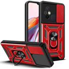 For Xiaomi Redmi 12C 4G / 11A Sliding Camera Cover Design TPU+PC Phone Case(Red) - 1