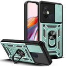 For Xiaomi Redmi 12C 4G / 11A Sliding Camera Cover Design TPU+PC Phone Case(Green) - 1