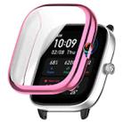 For Amazfit GTS4 Mini Full Coverage TPU Electroplating Watch Protective Case(Pink) - 1