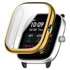 For Amazfit GTS4 Mini Full Coverage TPU Electroplating Watch Protective Case(Gold) - 1