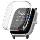 For Amazfit GTS4 Mini Full Coverage TPU Electroplating Watch Protective Case(Transparent) - 1