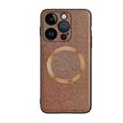 For iPhone 14 Pro Max CD Texture Magsafe Magnetic Suction Phone Case(Brown) - 1