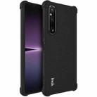 For Sony Xperia 1 V imak Shockproof Airbag TPU Phone Case(Matte Black) - 1