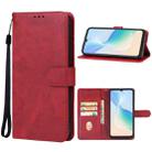 For Blackview Oscal C30 / C30 Pro Leather Phone Case(Red) - 1