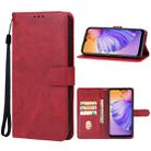 For DOOGEE N50 Leather Phone Case(Red) - 1
