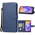 For DOOGEE N50 Leather Phone Case(Blue) - 1