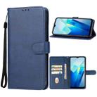 For vivo T2x India Leather Phone Case(Blue) - 1