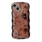 For iPhone 14 Plus Wave 3D Chocolate Phone Case - 1