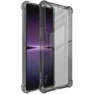 For Sony Xperia 1 V imak Shockproof Airbag TPU Phone Case(Transparent Black) - 1