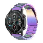 For Honor Watch GS 3i 22mm Three Bead Stainless Steel Metal Watch Band(Colorful) - 1