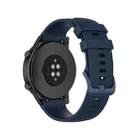 For Honor Watch GS 3i 22mm Small Plaid Texture Silicone Watch Band(Navy Blue) - 1