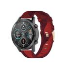 For Honor Watch GS 3i 22mm Nylon Woven Watch Band(Red) - 1