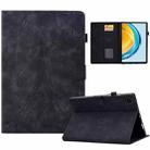 For Huawei Matepad SE 10.4 2022 Tower Embossed Leather Tablet Case(Black) - 1