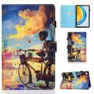 For Huawei Matepad SE 10.4 2022 Colored Drawing Stitching Flip Leather Tablet Case(Cycling Boy) - 1