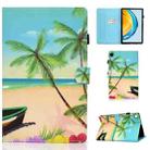 For Huawei Matepad SE 10.4 2022 Colored Drawing Stitching Flip Leather Tablet Case(Beach) - 1