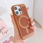 For iPhone 12 Grid Cooling MagSafe Magnetic Phone Case(Turmeric) - 2