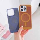 For iPhone 12 Grid Cooling MagSafe Magnetic Phone Case(Turmeric) - 3