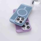 For iPhone 11 Pro Max Grid Cooling MagSafe Magnetic Phone Case(Lilac) - 5