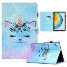 For Huawei Matepad SE 10.4 2022 Colored Drawing Stitching Flip Leather Tablet Case(Wildebeest) - 1