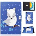 For Huawei Matepad SE 10.4 2022 Electric Pressed Colored Drawing Leather Tablet Case(Arctic Fox) - 1