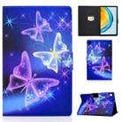 For Huawei Matepad SE 10.4 2022 Electric Pressed Colored Drawing Leather Tablet Case(Starry Sky Butterfly) - 1