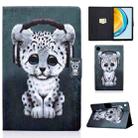 For Huawei Matepad SE 10.4 2022 Electric Pressed Colored Drawing Leather Tablet Case(Music Leopard) - 1