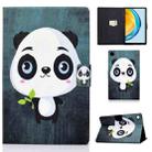 For Huawei Matepad SE 10.4 2022 Electric Pressed Colored Drawing Leather Tablet Case(Panda) - 1