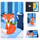 For Huawei Matepad SE 10.4 2022 Electric Pressed Colored Drawing Leather Tablet Case(Fox) - 1