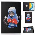 For Huawei Matepad SE 10.4 2022 Electric Pressed Colored Drawing Leather Tablet Case(Boxing Cat) - 1