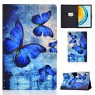For Huawei Matepad SE 10.4 2022 Electric Pressed Colored Drawing Leather Tablet Case(Retro Butterflies) - 1