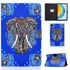 For Huawei Matepad SE 10.4 2022 Electric Pressed Colored Drawing Leather Tablet Case(Ethnic Elephant) - 1