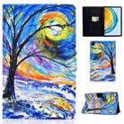 For Huawei Matepad SE 10.4 2022 Electric Pressed Colored Drawing Leather Tablet Case(Watercolor Tree) - 1