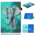 For Lenovo Tab M10 Plus TB-X606F Coloured Drawing Horizontal Flip Leather Case with Holder & Card Slot & Sleep / Wake-up Function(Elephant) - 1