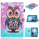 For Lenovo Tab M10 TB-X605F / X505 Coloured Drawing Horizontal Flip Leather Case with Holder & Card Slot(Owl) - 1