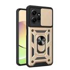 For Xiaomi Redmi Note 12 4G Global Sliding Camera Cover Design Phone Case(Gold) - 1