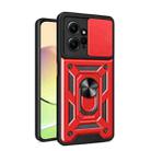 For Xiaomi Redmi Note 12 4G Global Sliding Camera Cover Design Phone Case(Red) - 1