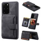 For Samsung Galaxy S20 Feel Dream Anti-theft Brush Shockproof Portable Skin Card Bag Phone Case(Black) - 1