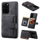 For Samsung Galaxy S20 FE Feel Dream Anti-theft Brush Shockproof Portable Skin Card Bag Phone Case(Black) - 1