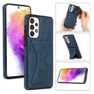 For Samsung Galaxy A73 5G Ultra-thin Shockproof Phone Protective Case with Holder(Blue) - 1