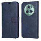 For Honor Magic5 Pro Classic Calf Texture Flip Leather Phone Case(Blue) - 1