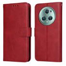 For Honor Magic5 Pro Classic Calf Texture Flip Leather Phone Case(Red) - 1