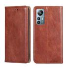 For Blackview A85 Gloss Oil Solid Color Magnetic Leather Phone Case(Brown) - 1