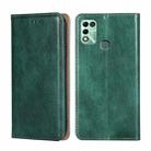 For Infinix Hot 11 Play Gloss Oil Solid Color Magnetic Leather Phone Case(Green) - 1