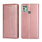 For Infinix Hot 11 Play Gloss Oil Solid Color Magnetic Leather Phone Case(Rose Gold) - 1
