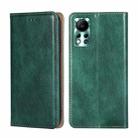 For Infinix Hot 11S NFC Gloss Oil Solid Color Magnetic Leather Phone Case(Green) - 1