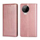 For Infinix Note 12 Pro 4G / Note 12 2023 Gloss Oil Solid Color Magnetic Leather Phone Case(Rose Gold) - 1