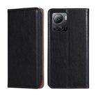 For Infinix Note 12 VIP Gloss Oil Solid Color Magnetic Leather Phone Case(Black) - 1