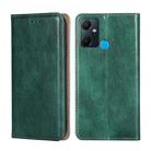 For Infinix Smart 6 plus Gloss Oil Solid Color Magnetic Leather Phone Case(Green) - 1