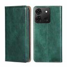 For Infinix Smart 7 Gloss Oil Solid Color Magnetic Leather Phone Case(Green) - 1